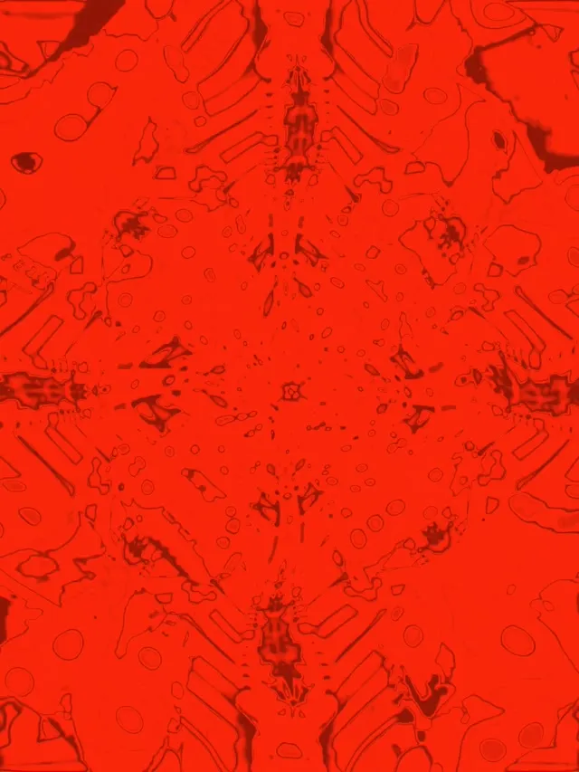 Červený Fraktál Kaleidoskop Neon Tunel VJ Loop 3:4 iPad Portrait 60fps Spořič