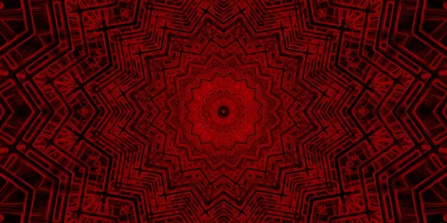 Gorri Neon Tunel Kaleidoskopo Izar VJLoops 2:1 Univisium 60fps Pantaila-babeslea