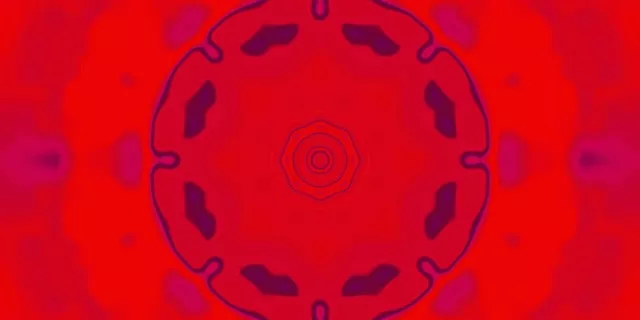 Rooi Neon Tonnel Kaleidoskoop VJLoops 2:1 Univisium 60fps Skermsaver