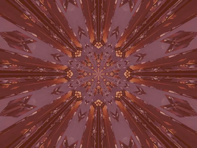 Radiant Kaleidoscope Neon Tunnel 4:3 Classic 60fps VJLoops Screensaver