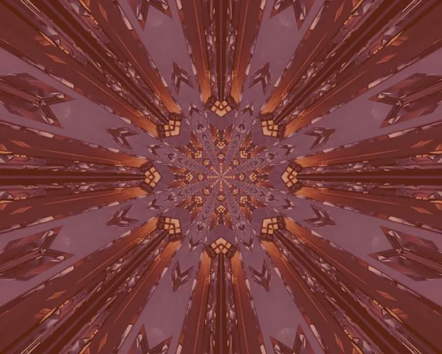 5:4 Túnel Neon Industrial Protetor de Tela 60fps Caleidoscópio Radiante VJLoops