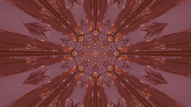 রেড নিয়ন টানেল ম্যান্ডালা 4K UHD 60fps স্ক্রিনসেভার মোশন ব্যাকগ্রাউন্ড