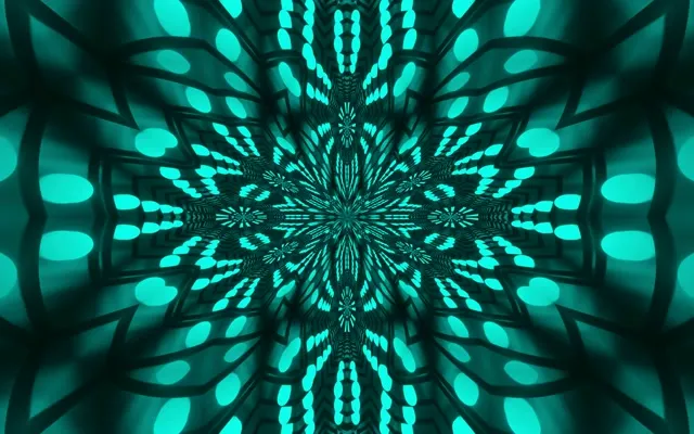 Neon Tunnel Red Fractal Kaleidoscope Vj Loop 16:10 macbook 60fps Screensaver