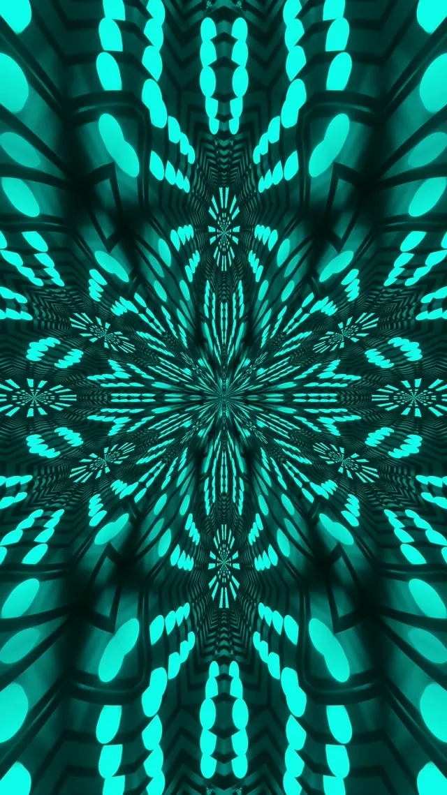Red Fractal Kaleidoscope Neon Tunnel Vj Loop 9:16 Reels 60fps Screensaver