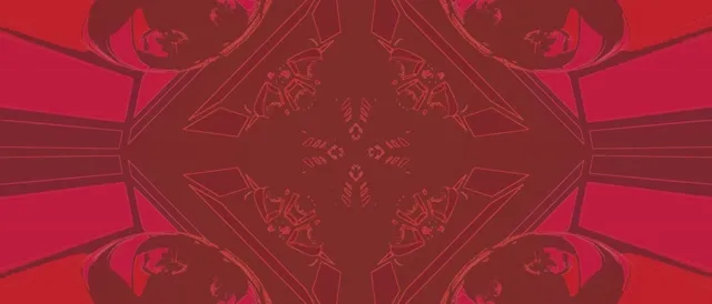Red Kaleidoscope Diamond Neon Tunnel Vj Loop 21:9 Ultrawide 60fps Screensaver