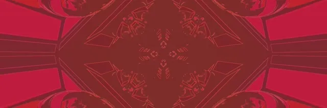 Rød Diamant Kaleidoskop Neon Tunnel VJ Loop 3:1 Triple Wide 60fps Pauseskærm