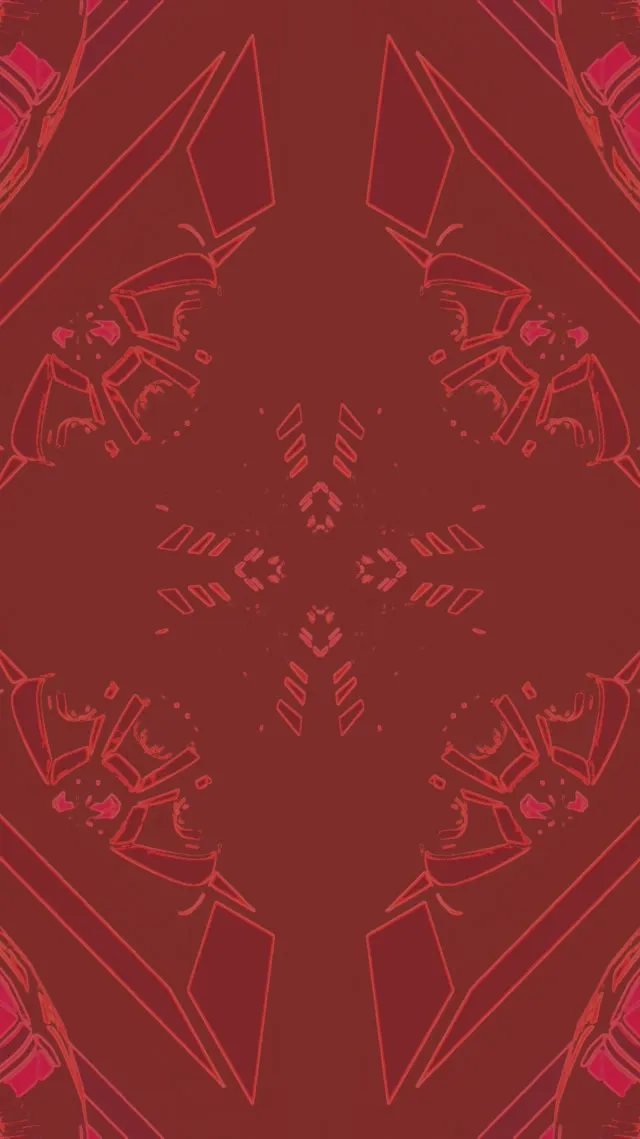 Red Neon Tunnel Diamond Kaleidoscope Vj Loop 9:16 Reels 60fps Screensaver