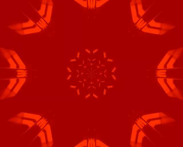 Túnel Neó Vermell Mandala Protector de Pantalla 5:4 Industrial 60fps VJLoops