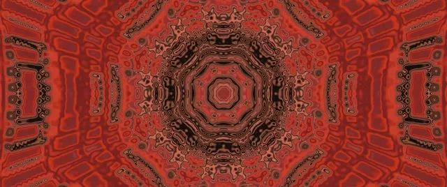 محافظ صفحه ماندالای تونل نئون قرمز VJLoops ۲.۳۹:۱ سینماسکوپ 60fps