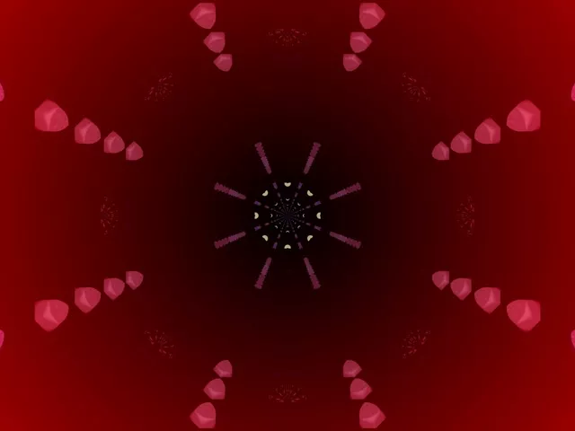 Kaleidoscope Neon Tunnel VJ Loop 4:3 Classic 60fps Screensaver