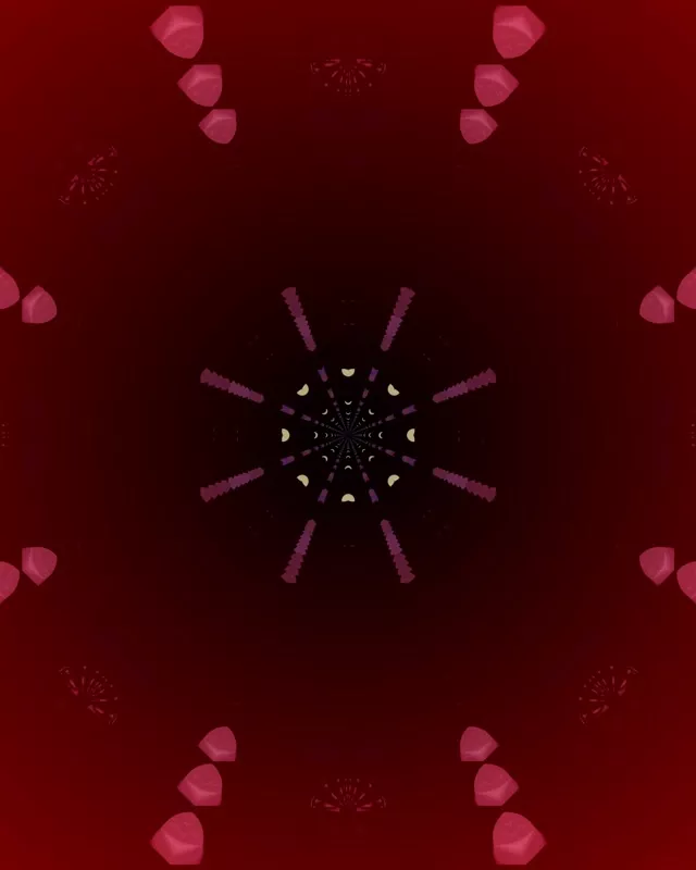Radial Moon Phase Neon Tunnel VJ Loop 4:5 Instagram 60fps Screensaver