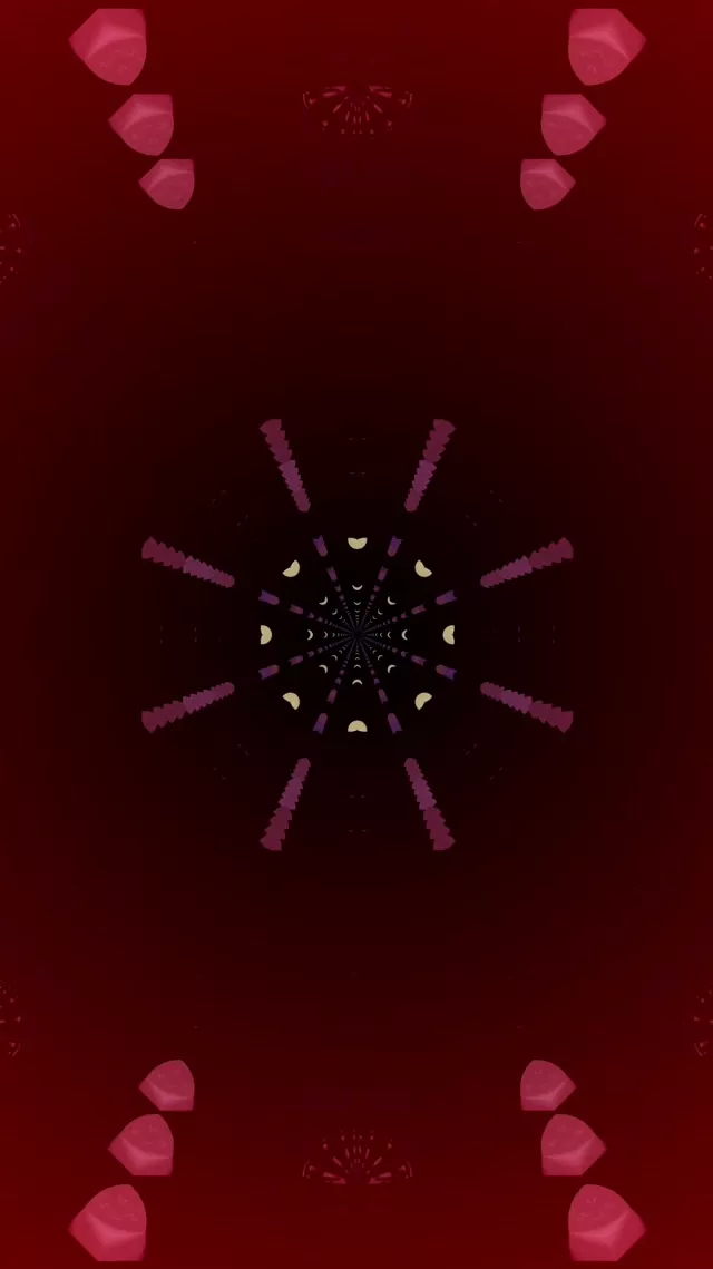 Neon Tunnel Kaleidoscope Vortex | 9:16 Reels 60fps Screensaver Loop