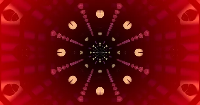 Motion Background Tunnel Neon Rosso 4K UHD 60FPS Screensaver Laptop