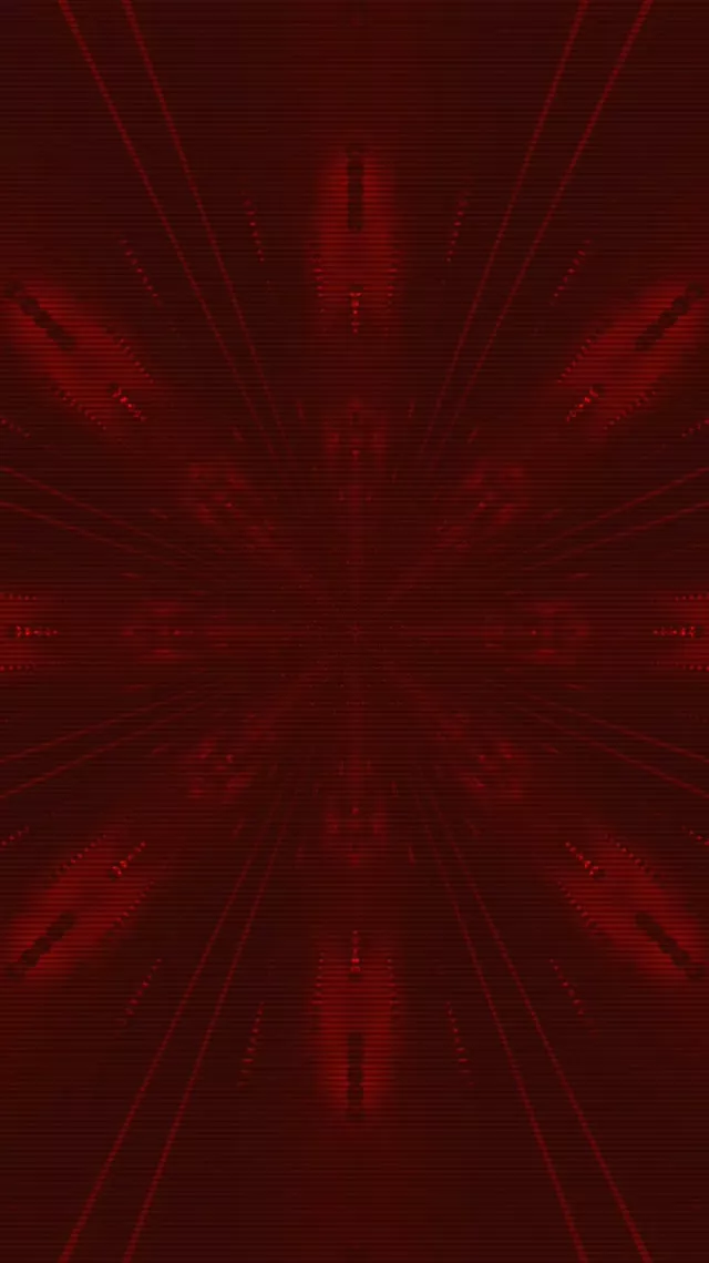 Red Neon Tunnel Radial Burst Screensaver Vj Loop 9:16 Reels 60fps