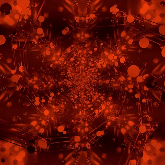 อุโมงค์นีออนสีแดง สกรีนเซฟเวอร์ 1:1 สี่เหลี่ยมจัตุรัส 60fps VJ Loop PC Laptop