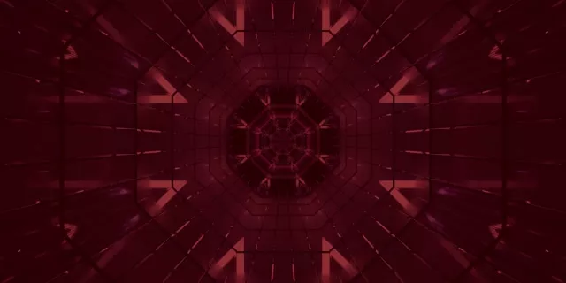 Terowongan Neon Merah Screensaver 2:1 Univisium 60fps VJ Loop PC Laptop