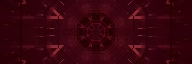 赤ネオントンネル スクリーンセーバー 3:1 トリプルワイド 60fps VJLoops PCラップトップ