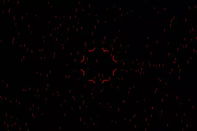 Punane Neon Tunnel Ekraanisäästja 3:2 Surface 60fps VJ Loop Tume Vihma Muster