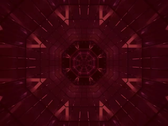 Terowong Neon Merah Penyelamat Skrin 4:3 Klasik 60fps VJ Loop PC Laptop