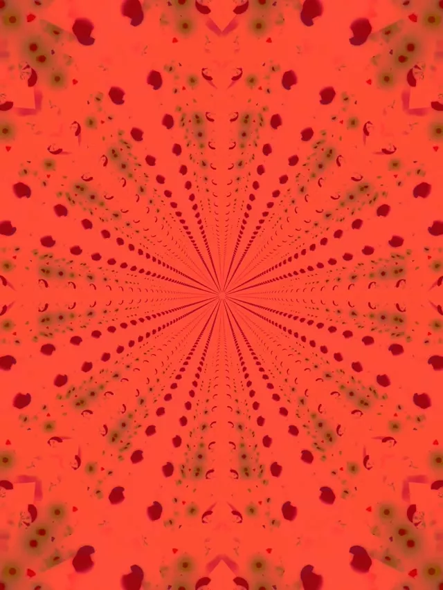 Red Diamond Vortex Neon Tunnel 3:4 iPad Portrait 60fps VJ Loop Skjermsparer
