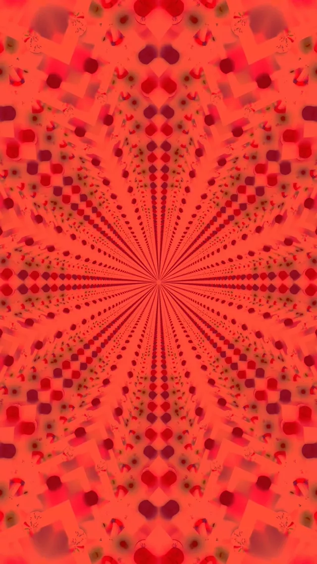 Red Neon Tunnel Screensaver 4K 60FPS VJLoops Live Wallpaper