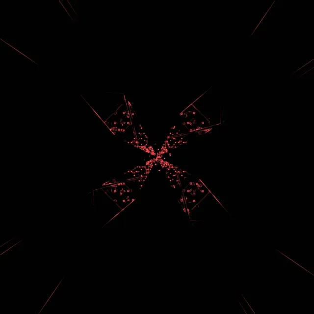 Neon Tunnel Radial Burst VJ Loop 1:1 Square 60fps Screensaver Animation