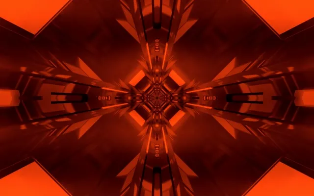 Túnel de Neó Vermell Explosió Calidoscopi VJLoops 16:10 MacBook 60fps Protector de Pantalla