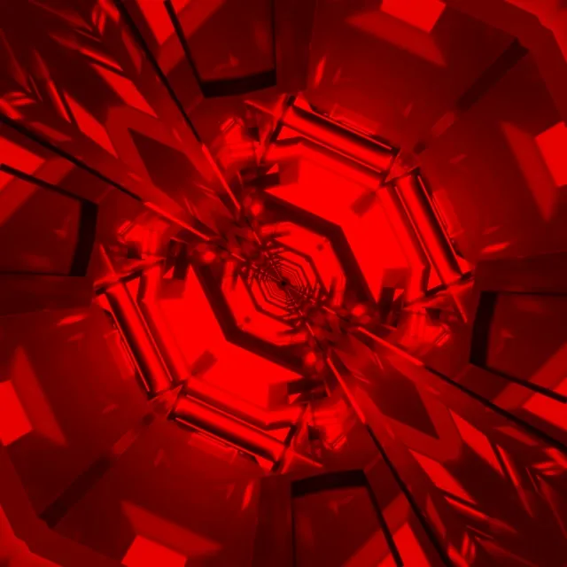 تونل نئون قرمز گردباد الماسی مارپیچ VJ Loop 1:1 Square 60fps محافظ صفحه