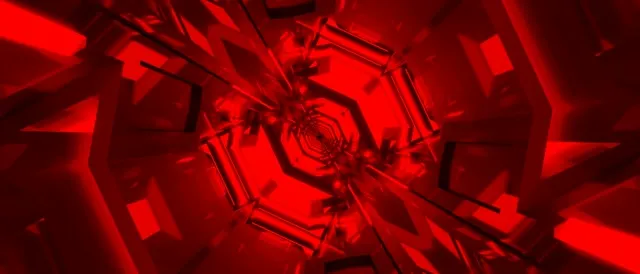 Red Neon Tunnel Spiral Vortex Vj Loop 21:9 Ultrawide 60fps Screensaver