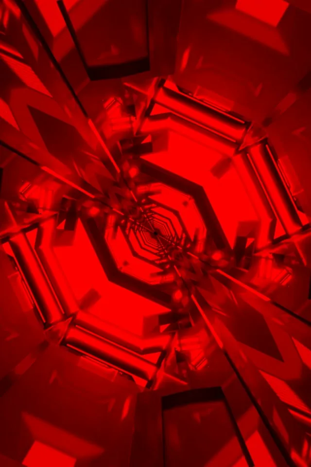 Punainen Neontunneli Spiraali Pyörre 60fps 2:3 Photo Portrait Näytönsäästäjä VJ Loop