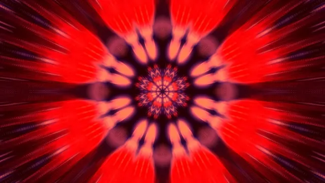 Punainen Neon Tunnel Näytönsäästäjä 4K UHD 60fps VJ Loop