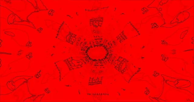 Rød Neon Tunnel Pauseskærm 4K UHD 60fps VJ Loop