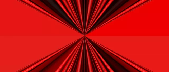Red Neon Tunnel Star Burst VJ Loop 21:9 Ultrawide 60fps Screensaver