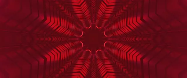 Raudonas Kaleidoskopas Neon Tunelis 2.39:1 Cinemascope 60fps Ekrano užsklanda VJ Loop