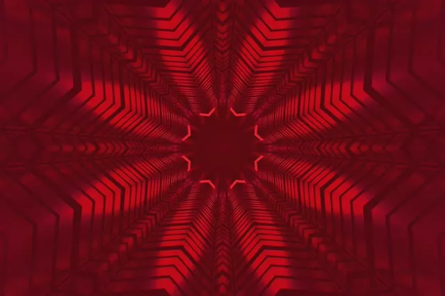 Punane mõõk kaleidoskoop neoon tunnel VJ Loop 3:2 Surface 60fps ekraanisäästja