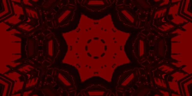 Túnel Neón Rojo Hexágono Vórtice VJ Loop 2:1 Univisium 60fps Salvapantallas