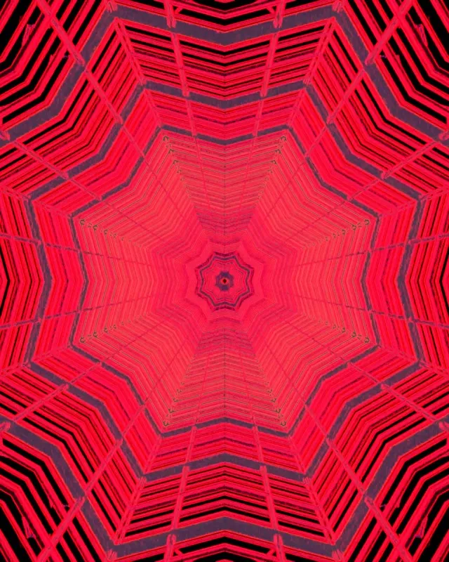 Неоновий тунель Red Octagon Spiral VJ Loop 4:5 Instagram 60fps Screensaver