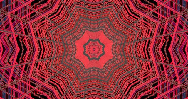 Rood Neon Tunnel Schermbeveiliging 4K UHD 60fps VJLoops