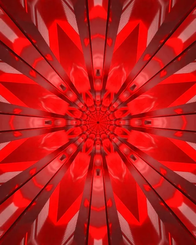 Crveni Neon Tunel Radijalna Eksplozija VJ Loop 4:5 Instagram 60fps Screensaver