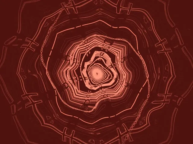 Neon Tonnel Rooi Spiraal Werwel VJLoops 4:3 Klassiek 60fps Skermsaver