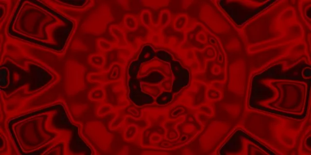 Красный неоновый туннель калейдоскоп Vj Loop 2:1 Univisium 60fps заставка