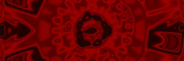 Rød Neon Tunnel Mandala Hvirvel VJLoops 3:1 Triple Wide 60fps Pauseskærm