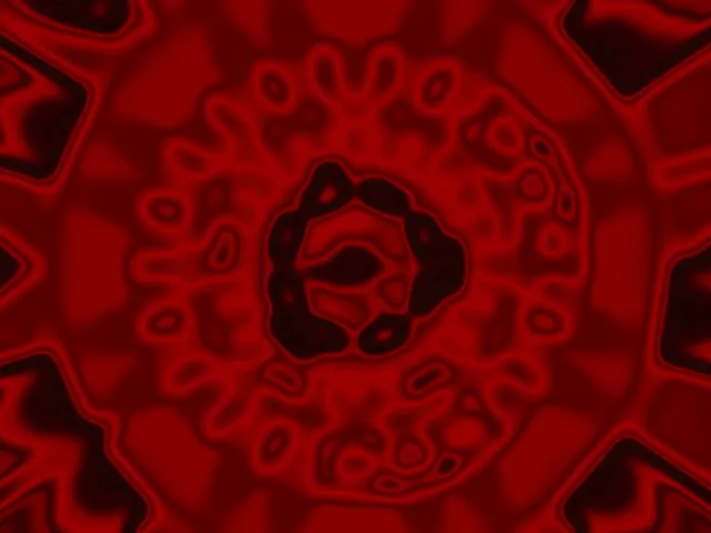 Neon Tunnel Rdeči Organski Puls 4:3 Klasična 60fps Zaslonski Varčevalnik VJ Loop