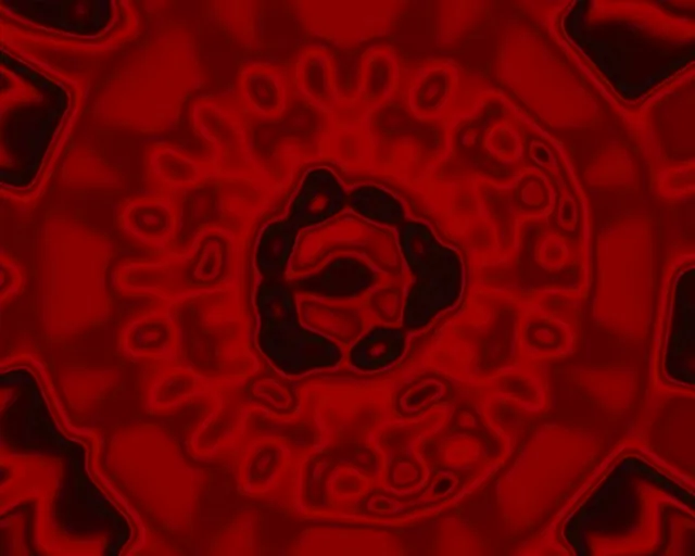 Neonowy Tunel Czerwona Mandala Puls 5:4 industrial 60fps Wygaszacz Vj Loop