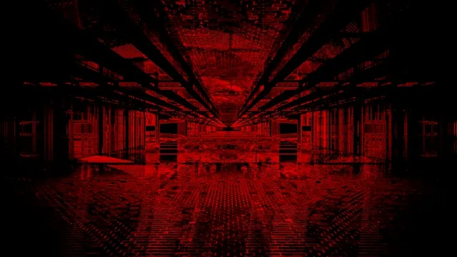 Rode Neon Tunnel Schermbeveiliging 4K UHD 60fps VJ Loop PC