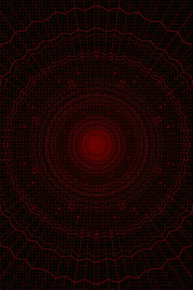 Punainen Neontunneli Hämähäkinseitti Pyörre VJ Loop 60fps 2:3 Photo Portrait Näytönsäästäjä