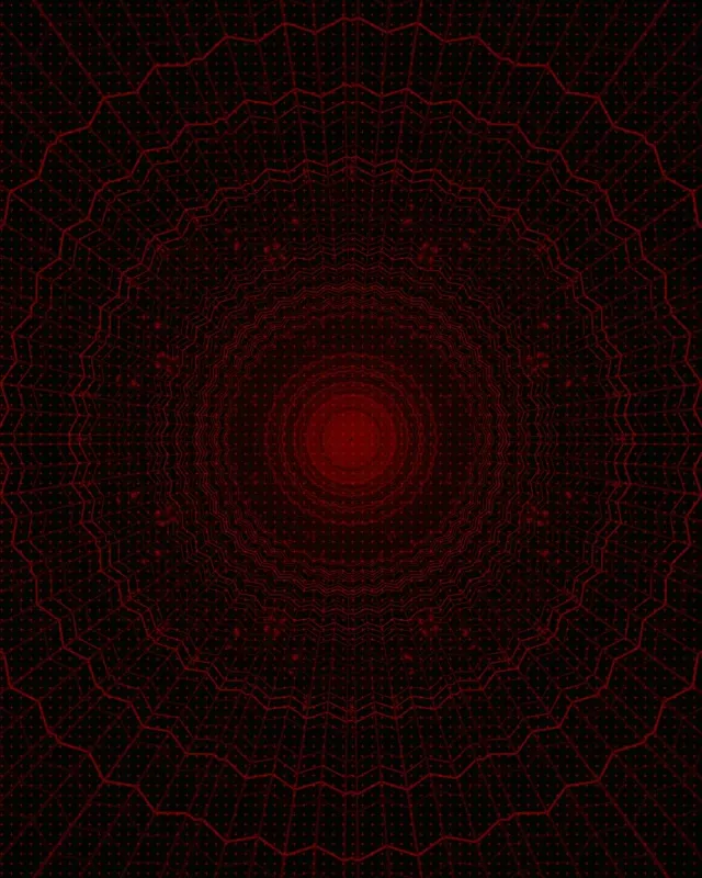 Czerwona Pajęcza Sieć Neonowy Tunel VJ Loop 4:5 Instagram 60fps Wygaszacz