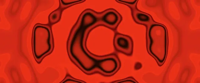 Neon Tunnel Red Hexagon Kaleidoscope Vj Loop 2.39:1 Cinemascope 60fps Screensaver