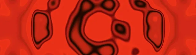 تونل نئون قرمز شش‌ضلعی گردابی 32:9 Super Ultrawide 60fps محافظ صفحه VJ Loop