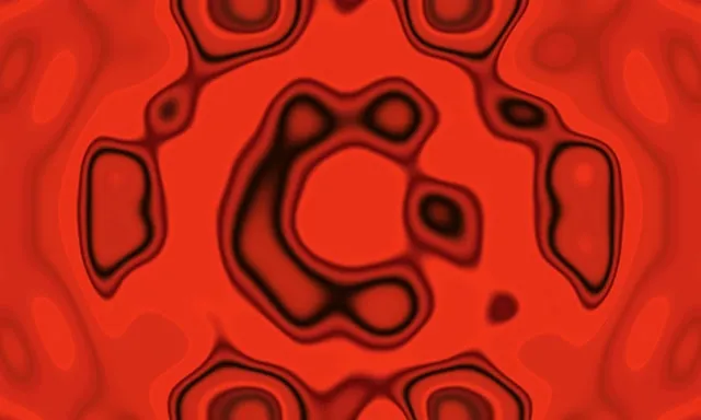 Neonový tunel červený šestiúhelník vír spořič obrazovky 5:3 Wide 60fps VJ Loop